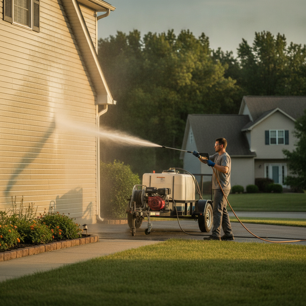 exterior pressure washing service